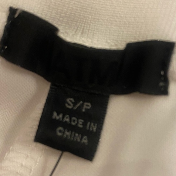 ATM Women’s White Palazzo Wide Leg Tall Flowy Pants NEW size small - Picture 6 of 14